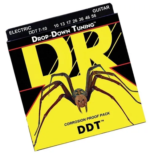 Encordoamento 7 Codas Guitarra Dr Strings Ddt7 010 Drop Down Foto 1