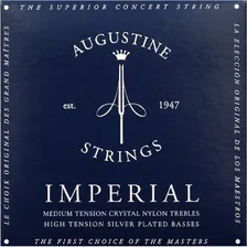 Encordoamento Augustine Imperial Blue Violão Nylon Tensão Média-Alta Foto  mini 1