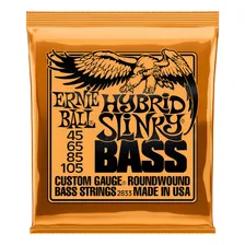 Encordoamento Baixo 4 Cordas Ernie Ball 045 Hybrid 2833 Foto mini 1