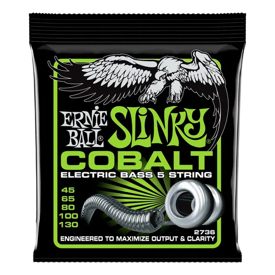 Encordoamento Baixo 5c 045 Ernie Ball Slinky Cobalt 2736 Foto 1