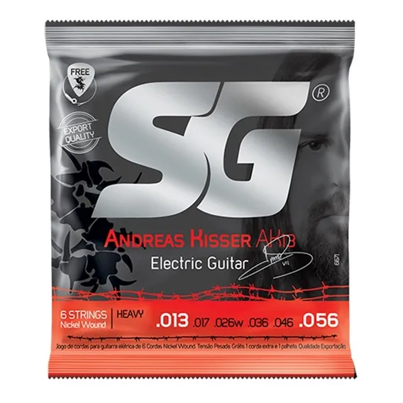 Encordoamento Corda Para Guitarra Sg 013 Andreas Kisser Ak13 Foto 1