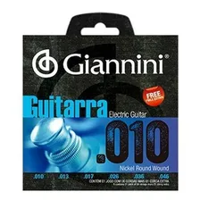 Encordoamento Cordas Giannini Guitarra Aço .010 Geegst10 Foto  mini 1
