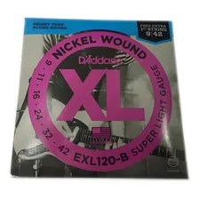 Encordoamento Daddario 09 Guitarra Exl120b Exl-120 Exl 120 Foto mini 2