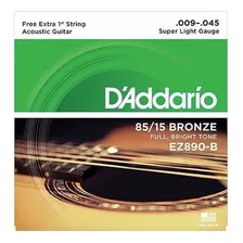 Encordoamento De Aço Daddario Para Violão Ez890-b 009 Foto mini 1