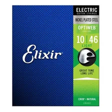 Encordoamento Elixir Cordas 010 Light Optiweb Guitarra Foto mini 4