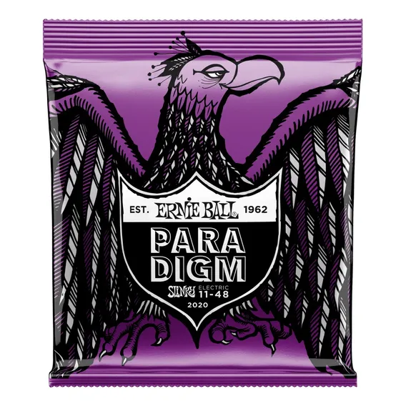 Encordoamento Ernie Ball 011 - 048 Power Slinky Paradigm Usa Foto 1