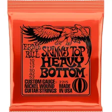 Encordoamento Ernie Ball 2215 Skinny Top Heavy Bottom .010 Foto mini 1