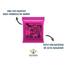 Encordoamento Ernie Ball 2223 Super Slinky 009 Para Guitarra Foto mini 3