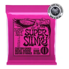 Encordoamento Ernie Ball 2223 Super Slinky 009 Para Guitarra Foto mini 1