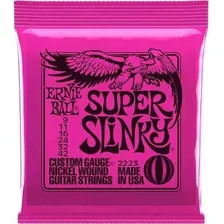 Encordoamento Ernie Ball 2223 Super Slinky 009 Para Guitarra Foto mini 2