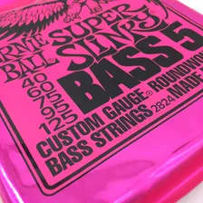 Encordoamento Ernie Ball Baixo 5c Super Slinky 040 Usa 2824 Foto mini 4