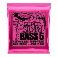 Encordoamento Ernie Ball Baixo 5c Super Slinky 040 Usa 2824 Foto  mini 1