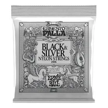 Encordoamento Ernie Ball Ernesto Palla Nylon Black & Silver Foto  mini 1