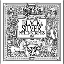 Encordoamento Ernie Ball Ernesto Palla Nylon Black & Silver Foto mini 4