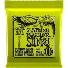 Encordoamento Ernie Ball P/ Guitarra 7 Cordas 010 056 Slinky Foto mini 1
