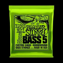 Encordoamento Ernie Ball Regular Slinky Bass 5 .045 Baixo Foto mini 4
