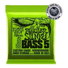 Encordoamento Ernie Ball Regular Slinky Bass 5 .045 Baixo Foto mini 1