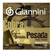 Encordoamento Giannini Cavaquinho Niquel Tensão Pesada Gescp Foto mini 2