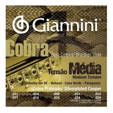 Encordoamento Giannini Cobra Viola Caipira Media Cebolão Re Foto mini 2