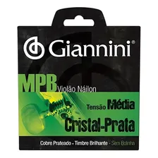 Encordoamento Giannini Mpb Violão Nylon Cristal Prata Genws Foto mini 4
