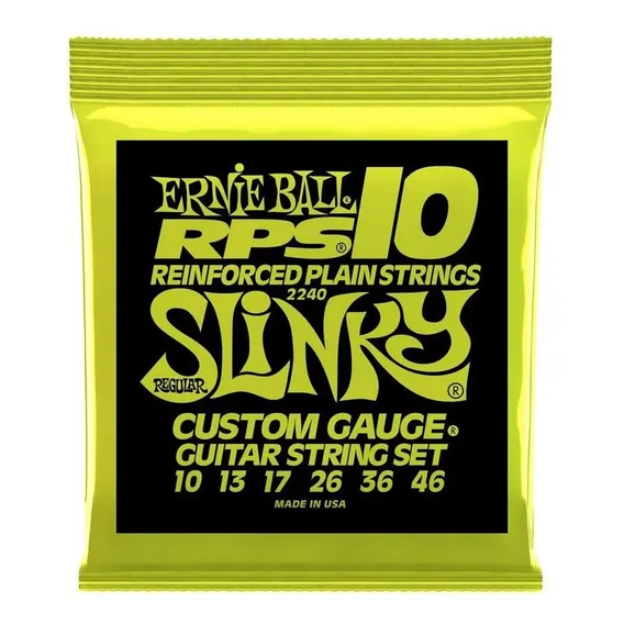 Encordoamento Guitarra 010 Regular Slinky Rps Ernie Ball Foto 1