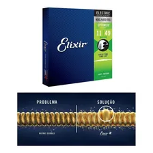 Encordoamento Guitarra Elixir 011 Optiweb  19102 Foto mini 4