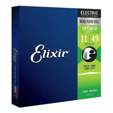 Encordoamento Guitarra Elixir 011 Optiweb  19102 Foto mini  2