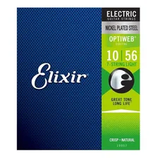 Encordoamento Guitarra Elixir 7 Cordas Optiweb 10-56 19057 Foto mini 1