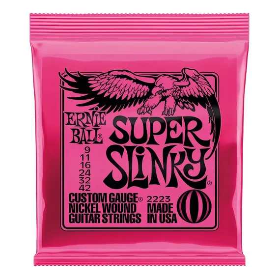 Encordoamento Guitarra Ernie Ball 09 - 42 Super Slinky 2223 Foto 1