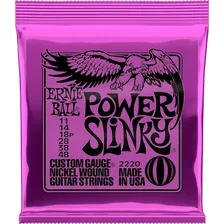 Encordoamento Guitarra Ernie Ball 2220 Power Slinky 011 048 Foto mini 1