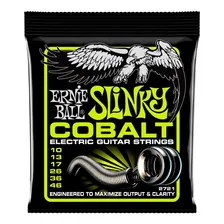 Encordoamento Guitarra Ernie Ball Cobalt Slinky 010 Foto mini 1