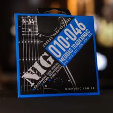 Encordoamento Nig Cordas Guitarra 010- N64 - Kit Com 3 Foto mini 3