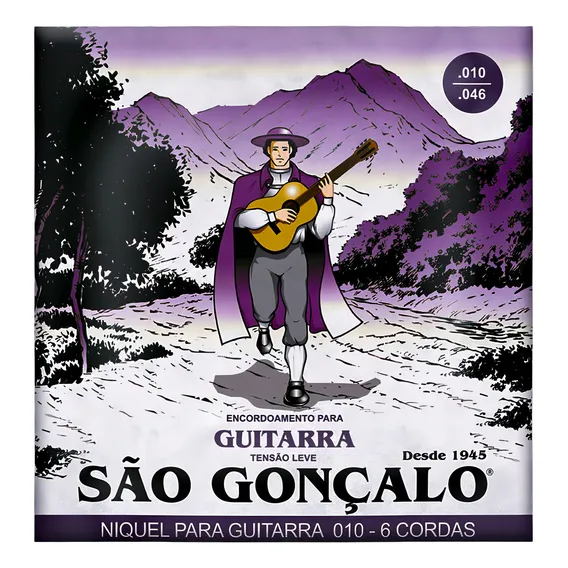 Encordoamento Níquel 010 Leve Para Guitarra - São Gonçalo Foto 1