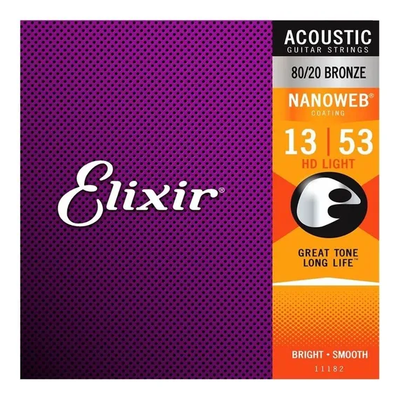 Encordoamento P/ Violao Aco Elixir 013 80/20 Nw Hdlt Foto 1
