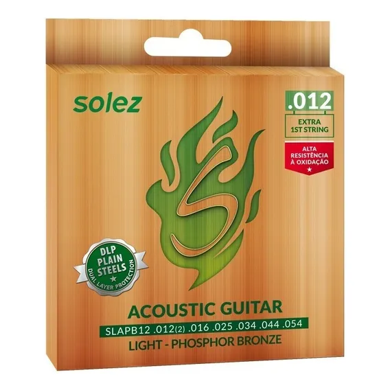 Encordoamento P/ Violão Phosphor Bronze 0.012 Solez Slapb12 Foto 1