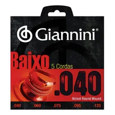 Encordoamento Para Baixo De 5 Cordas Giannini 040 Geebrl5 Foto  mini 1