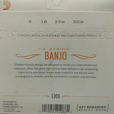 Encordoamento Para Banjo Tenor 4c D'addario Ej63 Foto mini  2