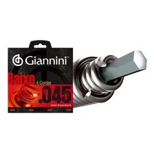 Encordoamento Para Contra Baixo Giannini 4 Cordas 045 Nickel Foto mini  2