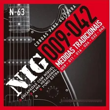 Encordoamento para guitarra elétrica NIG Guitarra N-63 Foto mini 1