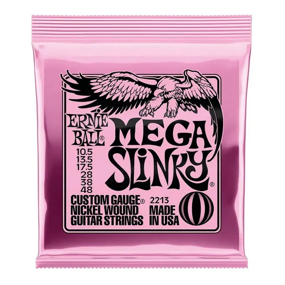 Encordoamento Para Guitarra Ernie Ball 010.5 Mega Slink 2213 Foto 1