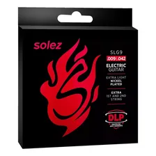 Encordoamento Para Guitarra Solez 009 Slg9 Mi E Si Extra Foto mini 1