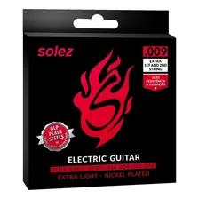Encordoamento Para Guitarra Solez 009 Slg9 Mi E Si Extra Foto mini 4