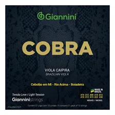 Encordoamento para Viola Giannini Cobra NÃquel GESVNL Leve Foto mini 2
