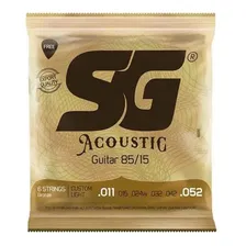 Encordoamento Para Violao Sg 011 Aço Bronze 85 15 + Foto mini 1