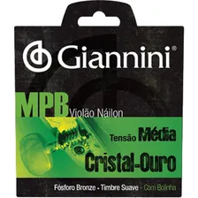 Encordoamento Para Violão Giannini Genwg Nylon Cristal Ouro Foto mini 1