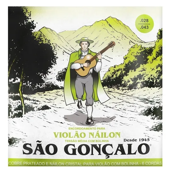 Encordoamento Para Violão São Gonçalo Com Bolinha Nylon Foto 1