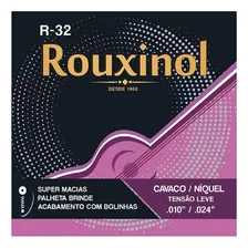 Encordoamento Rouxinol P/ Cavaquinho Tensão Leve 0.24 R32 Foto mini 2