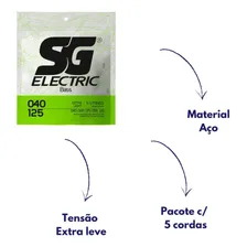 Encordoamento Sg Strings para Baixo 5 Cordas 040 Iz5029 SG Foto mini 2