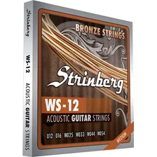 Encordoamento Strinberg Ws12 Jogo Cordas Violão De Aço Ws-12 Foto mini 3
