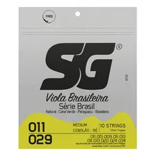 Encordoamento Viola Brasileira Cebolão Em Ré Sg Aço Foto mini 1